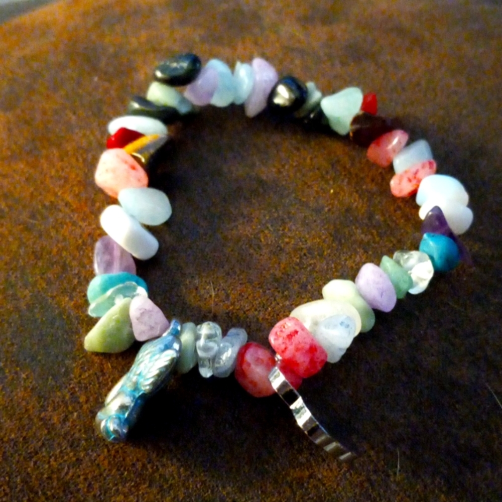 Rock shaped beads bracelet